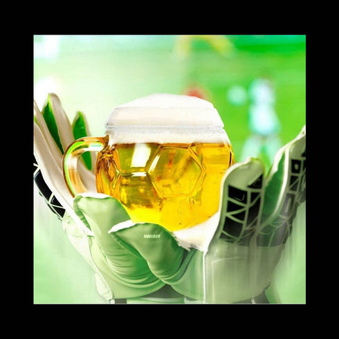 Glass Soccer Mug